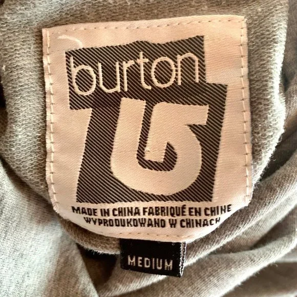 Burton Hoodie Dress Medium Sweatshirt Beach Coverup Gray Knit Drawstring Waist - Picture 4 of 7